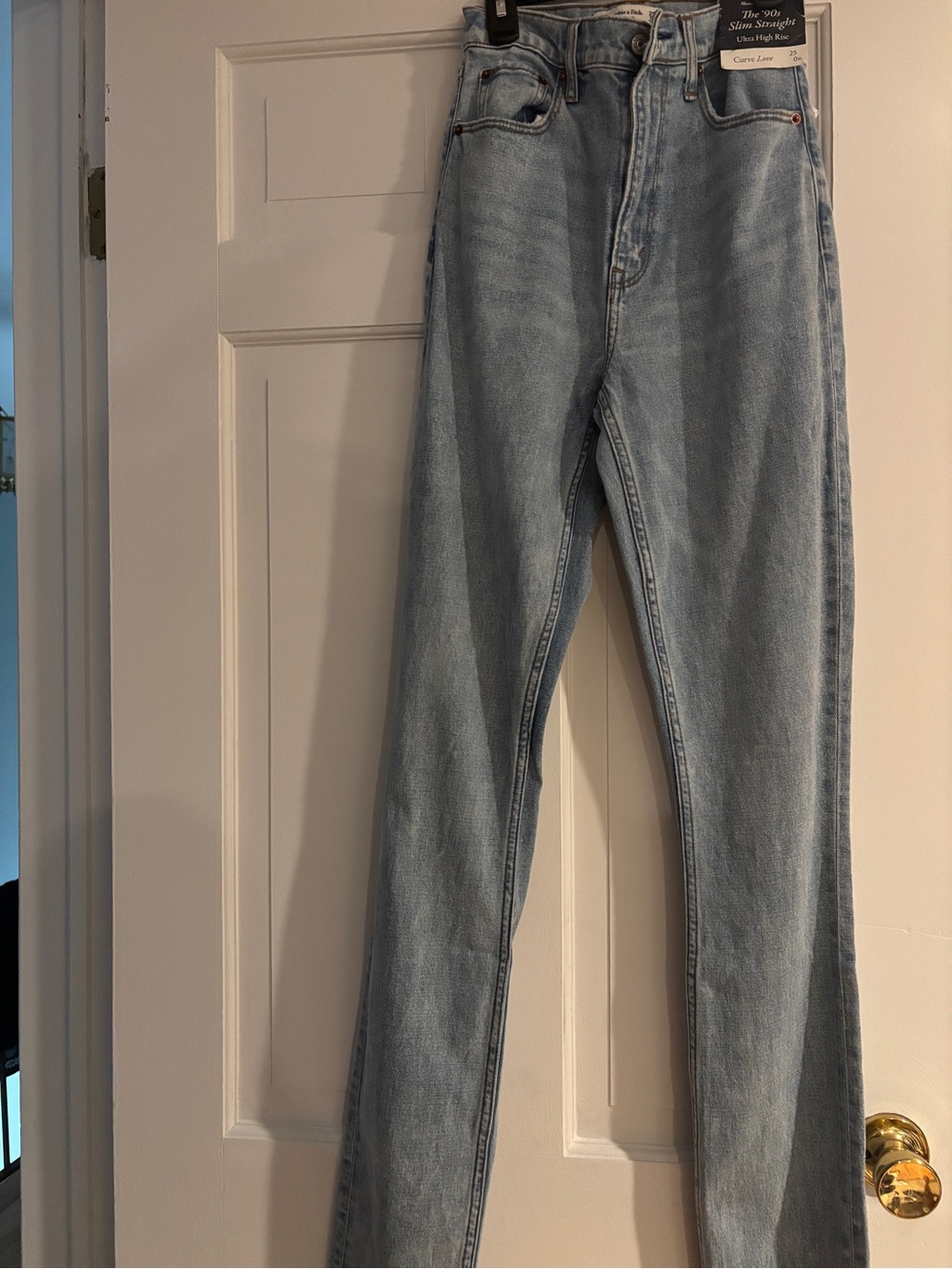 Abercrombie & Fitch Curve Love Light Wash Jeans